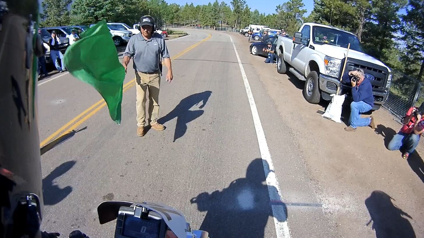 Pikes Peak 2015 — green flag